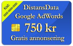 Google Adwords gratiskupong 750 kr