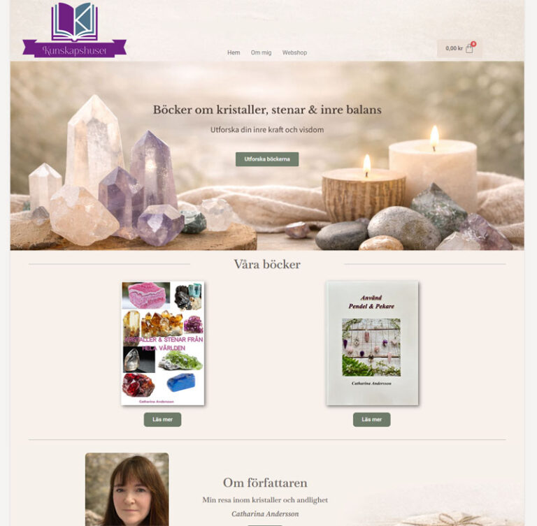 Läs mer om artikeln Kunskapshuset hemsida och webshop